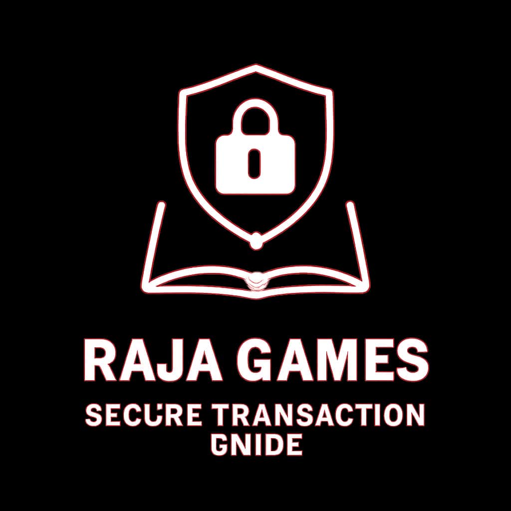 A badge symbolizing the Secure Raja Games Transaction Guide with the text 'Raja Games'.